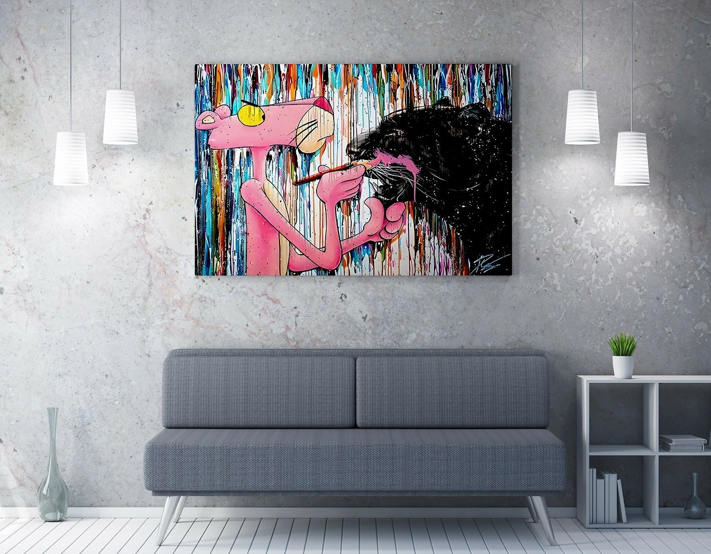 Pikturë dekorative në kanavacë, Wallity WY340, shumëngjyrëshe, 50x70cm