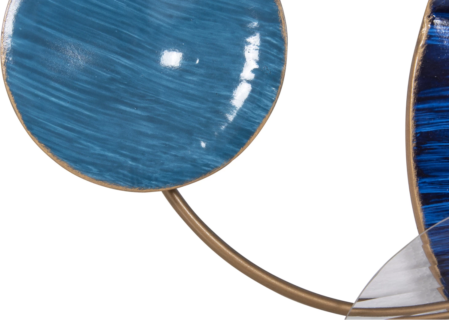 Dekor muri FH4207 metalik, ngjyra blu, 87x54 cm