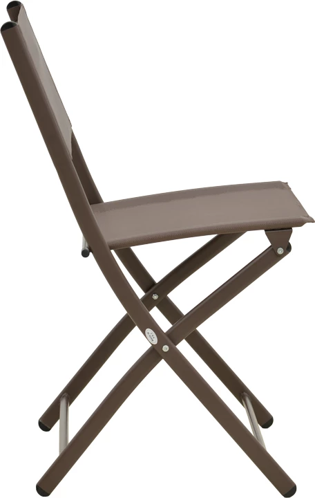 Karrige palosëse Jeve, metal champagne, textilene, 46x51x81cm, set prej 4 copash