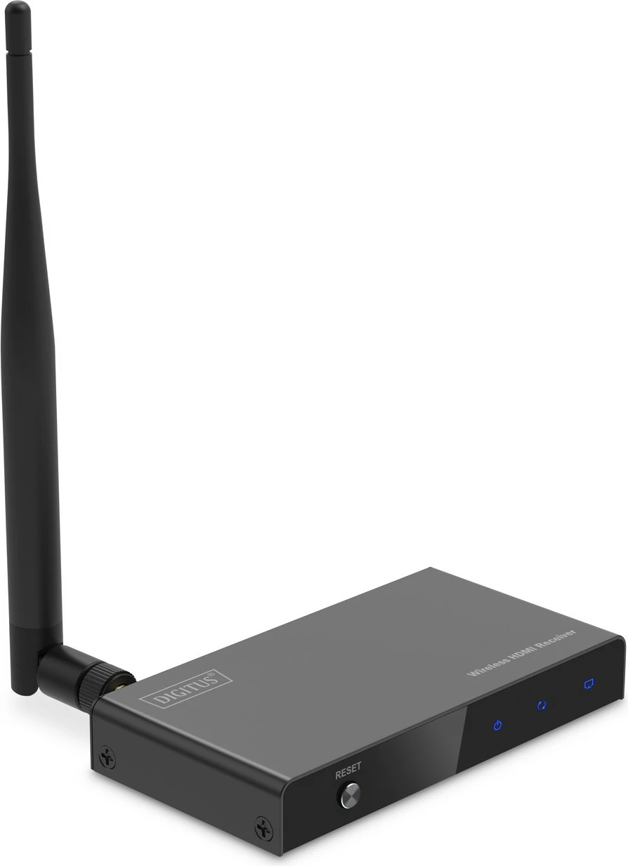 Marrës HDMI pa tela Digitus DS-55346, 1920 x 1080 piksel, AV marrës, 100 m, Wireless, Ngjyrë e zezë