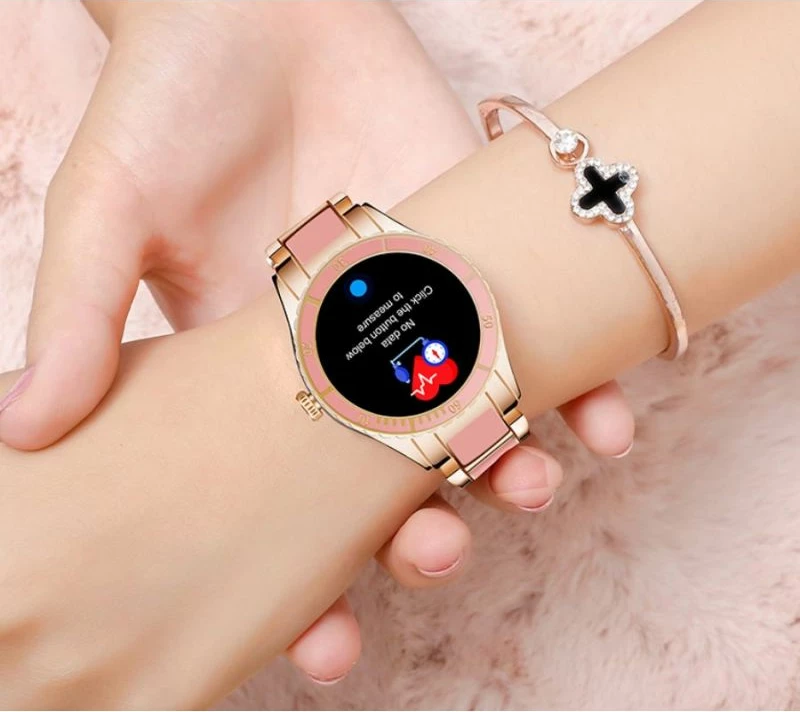 Smartwatch për femra Rubicon, rozë