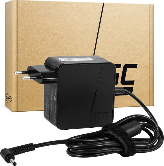 Karikues laptopi Green Cell 65W 19V 3.42A për Asus F553/F553M/F553MA R540L/R540S X540S X553/X553M/X553MA, i zi