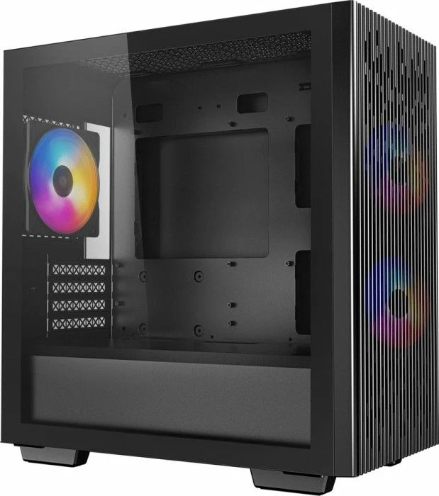 Kasë Deepcool MATREXX 40 3FS ARGB (DP-MATX-MATREXX40-3F) Micro-ATX Mini Tower, 3 ventilatorë 120 mm, xham i temperuar, e zezë