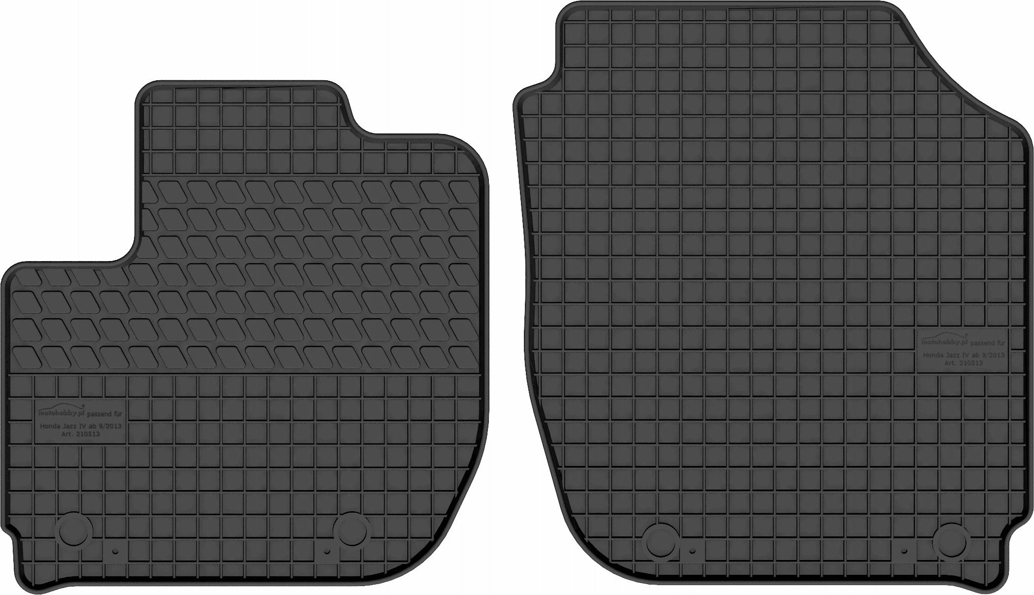 Set tapetash gome NoName Honda Jazz IV (2013-2020), 4 copë, e zezë