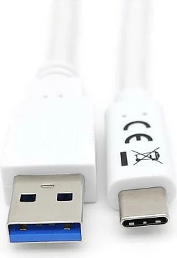 Kabëll USB Equip USB 3.2 Gen 1 Type-C në A, 1m, i bardhë