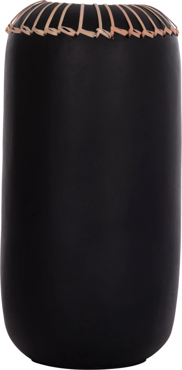 Vazo dekorative tavoline LENNOX, terrakotë, e zezë, FH4675.01S, 18x33cm