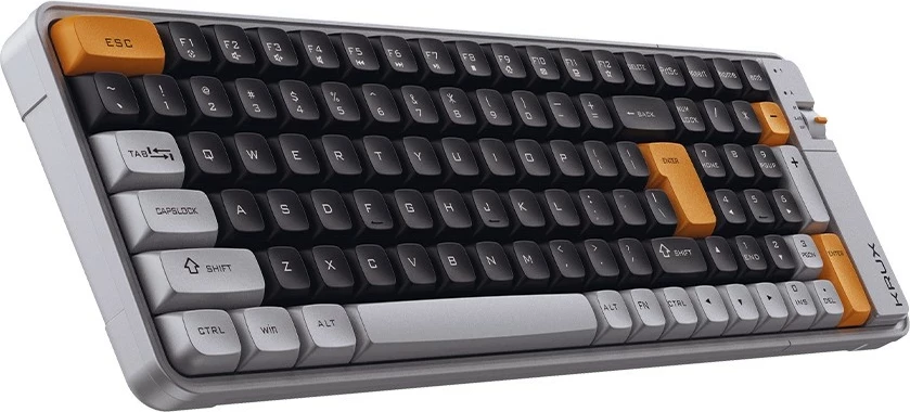 Tastierë Krux Zyro 96% Office Cross, wireless, 100 taste, black-grey