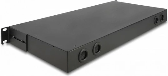 Patch panel fibër optike DeLOCK 19" HD 1U, rackmount, i zi