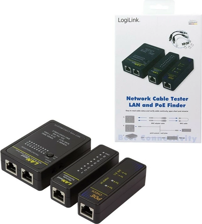 Testues kabllosh Ethernet LogiLink WZ0015P me PoE, i zi