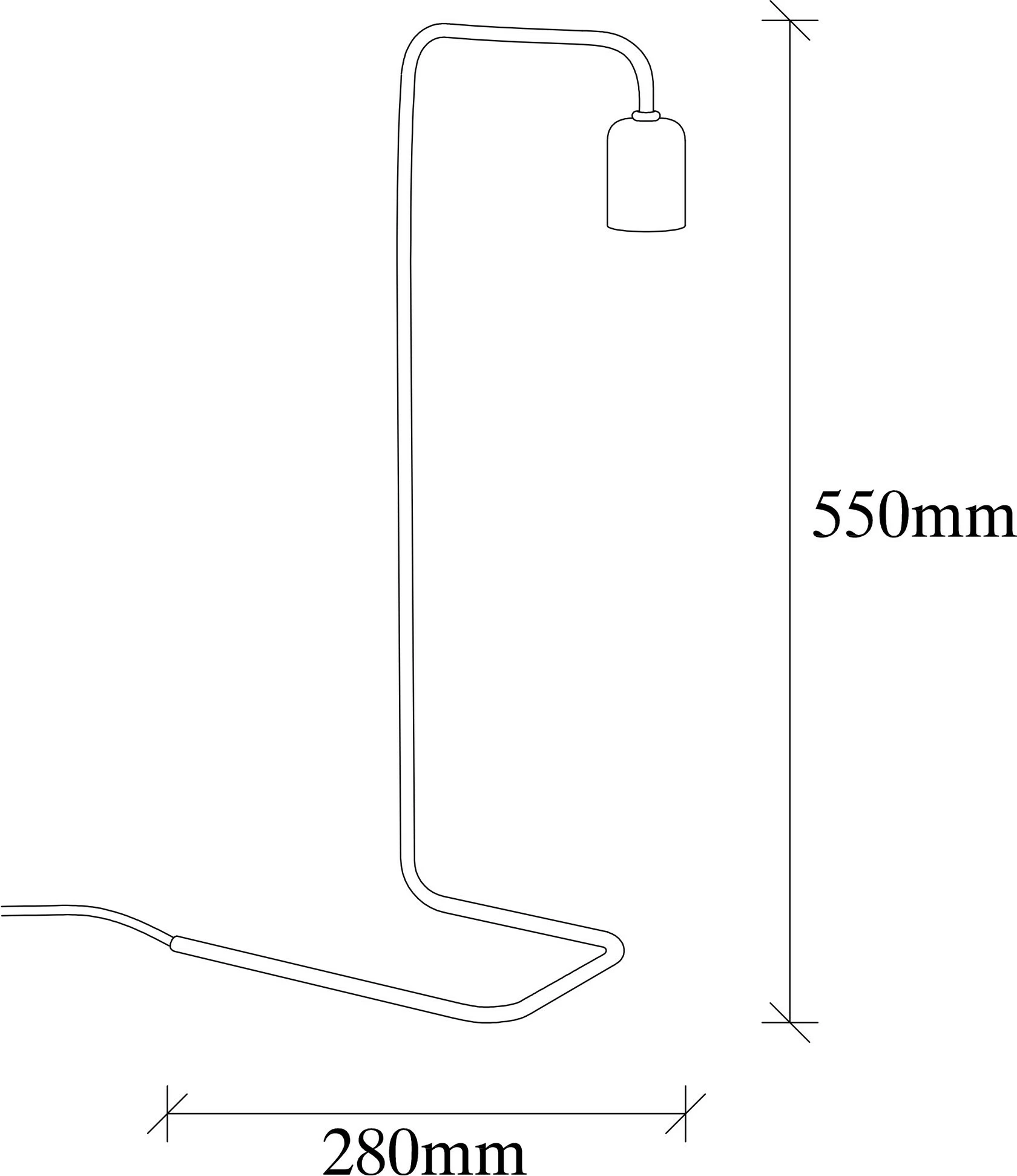 Llambë tavoline Opviq, Denge - 3440, e zezë, nikel