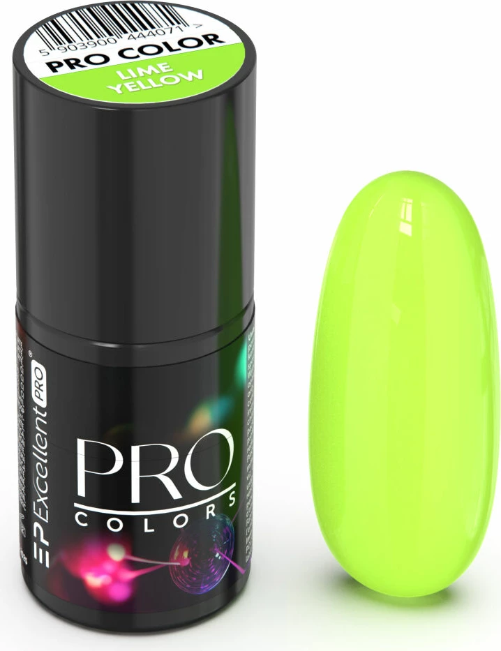 Llak për thonj për femra Excellent PRO Pro Colors Hybrid 56 Lime Yellow 7g