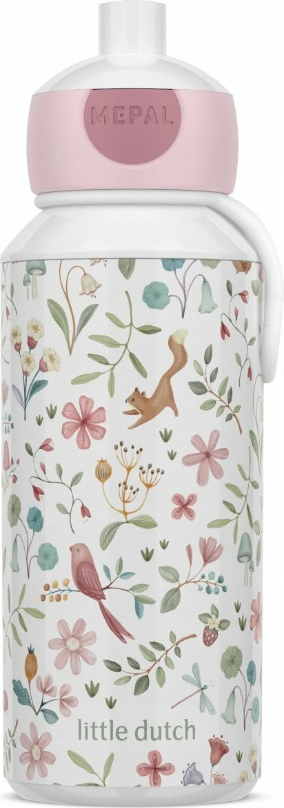 Bidon për fëmijë Mepal Pop-Up Campus Fairy Wonders 107410065409 400 ml, bardhë/rozë