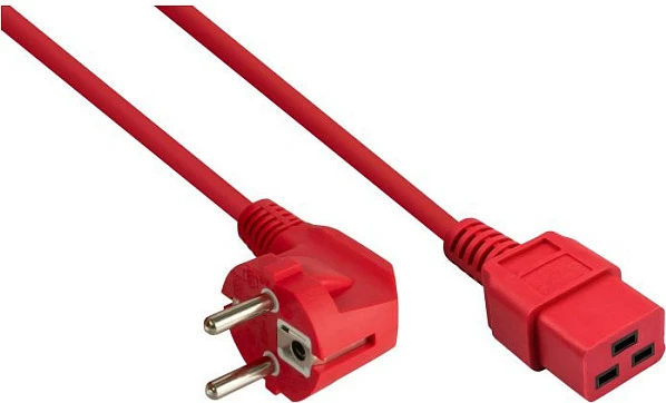 Kabllo rryme Kabelmeister, Schuko Tip E/F në IEC C13, e kuqe