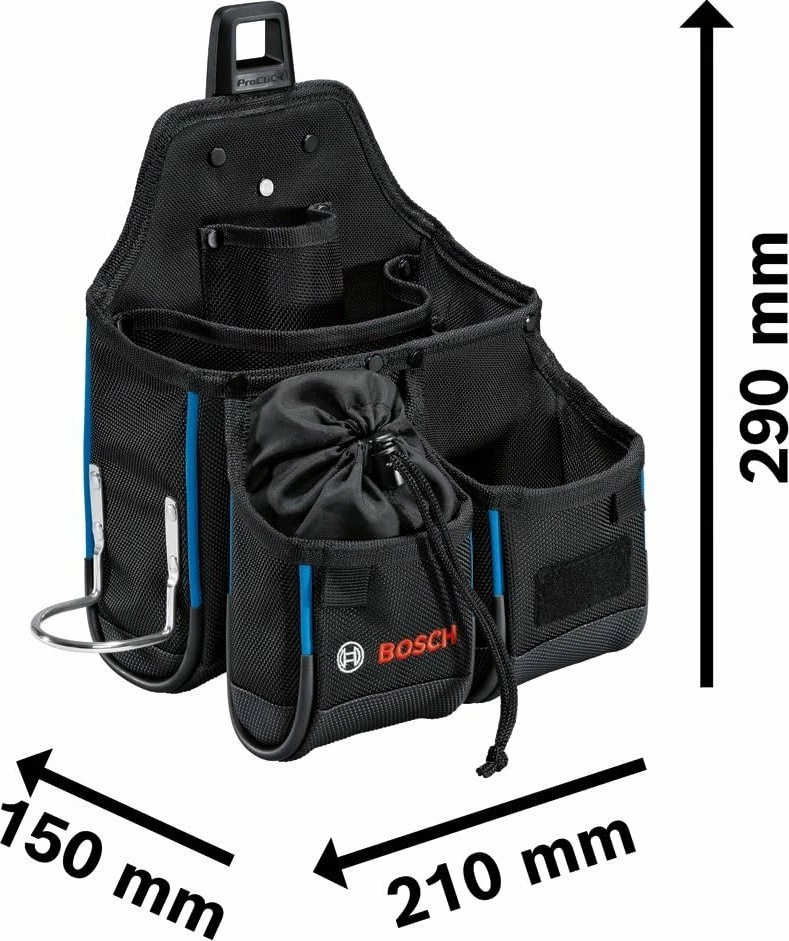 Rrip veglash Bosch Professional ProClick 1600A02H5C 108 cm, set 11 copë, e zezë