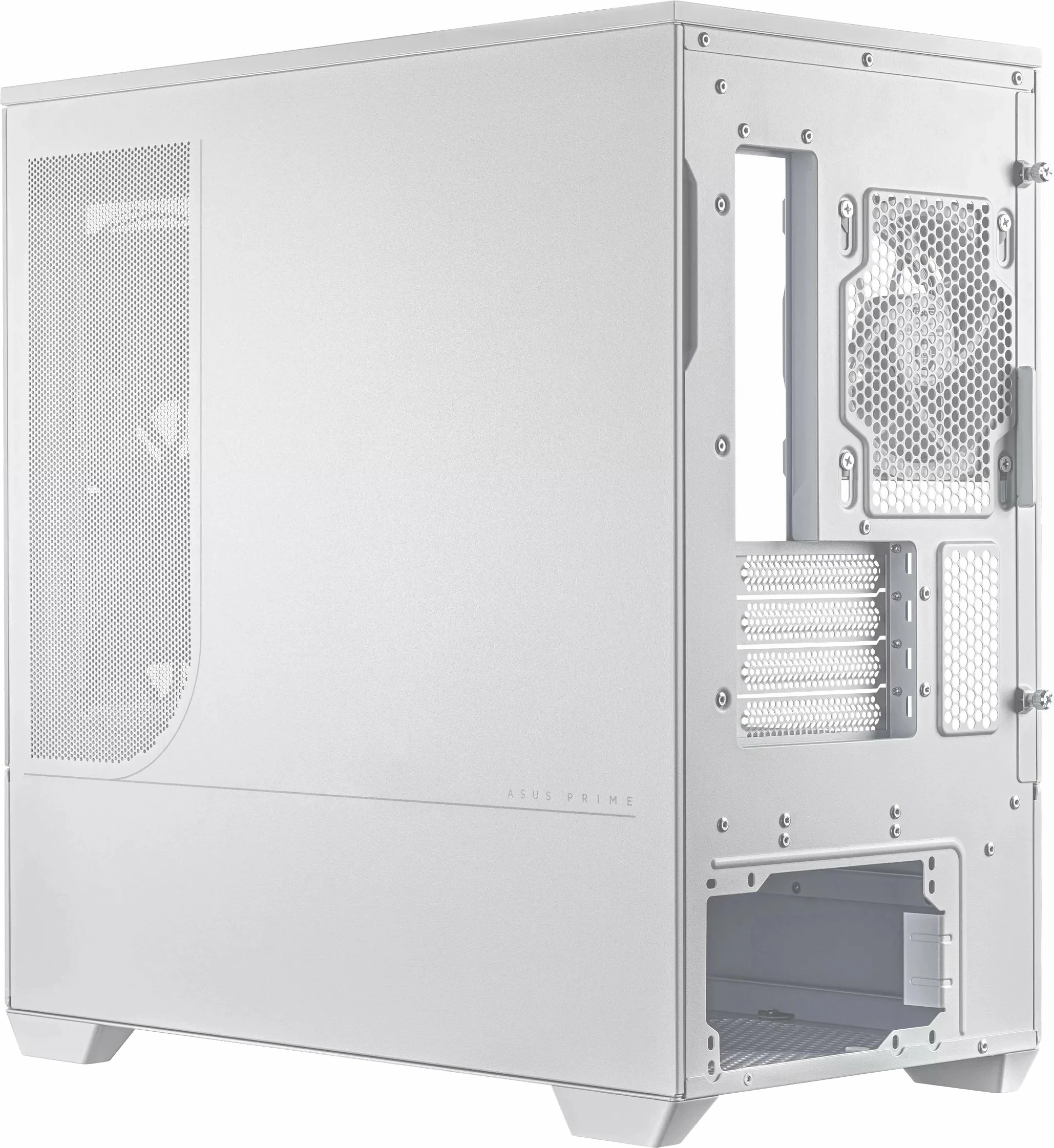 Kasë Asus Prime AP202 TG ARGB microATX/mini-ITX, mini tower, USB-C, pa furnizim, e bardhë