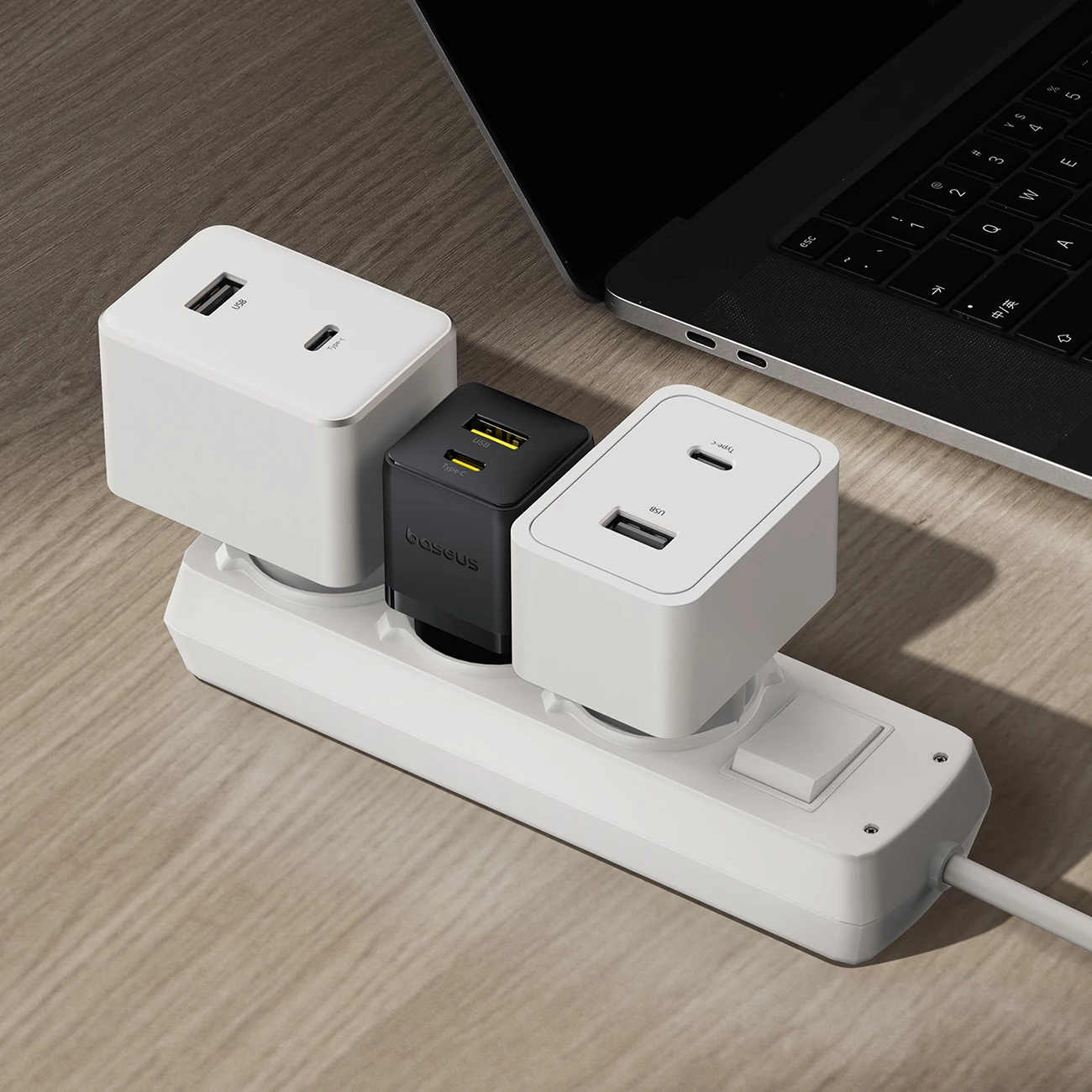 Karikues muri Baseus Palm 20W, USB-C & USB-A, i zi
