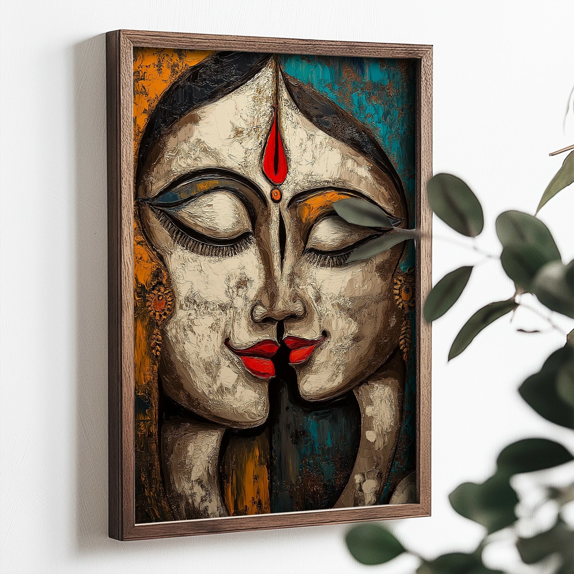 Pikturë dekorative me kornizë MDF, Wallity, TUN088-L, shumëngjyrëshe, 35x47x2 cm