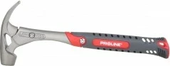 Çekiç marangozarie PROLINE 12596 480 g Anti-Vibe, kuqe/zezë