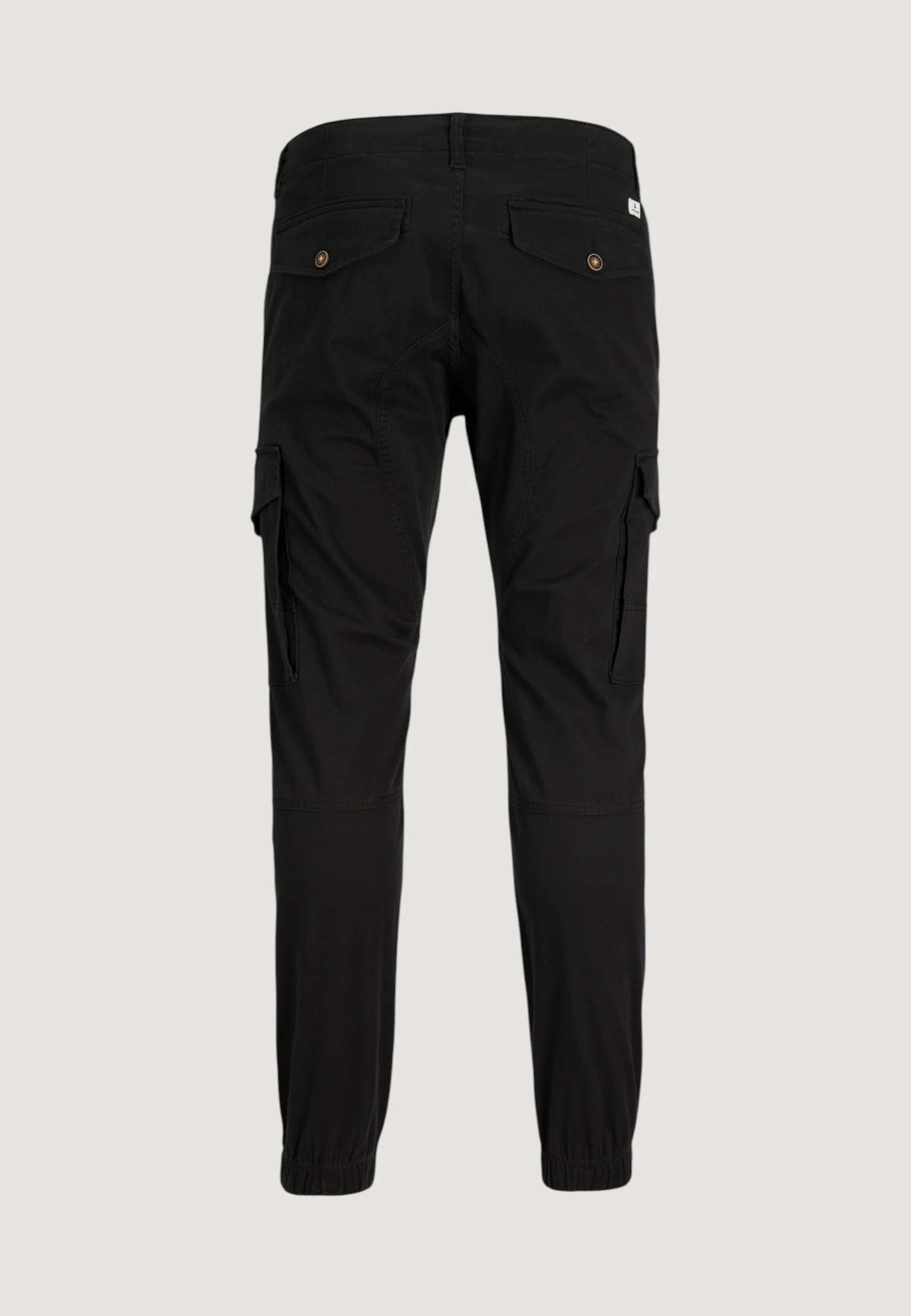 Pantallona cargo Jack & Jones JPSTPAUL JJFLAKE 12139912 për meshkuj, të zeza [Madhësia: W28 L30]