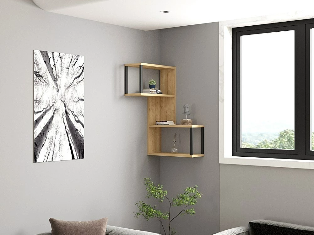 Raft muri Hanah Home, Lecco, ngjyrë lisi safir