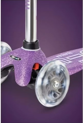 Skuter Micro Mini Micro Deluxe Fairy Glitter LED, për fëmijë, Lejla