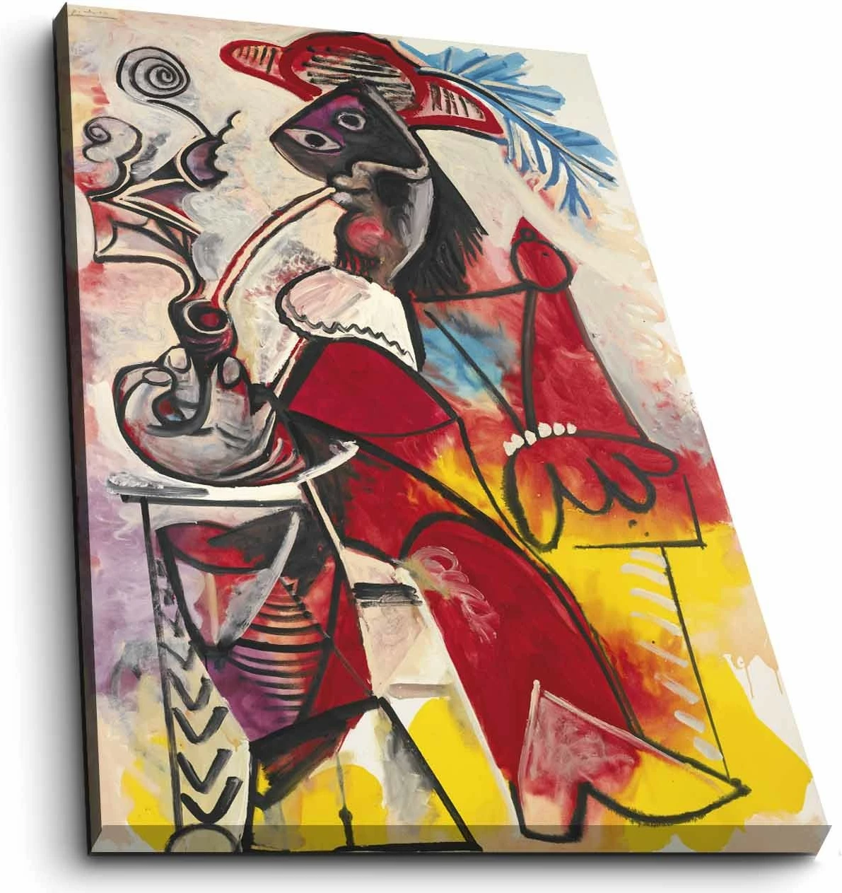 Pikturë dekorative në kanavacë, shumëngjyrëshe, FAMOUSART-085, 45x70cm