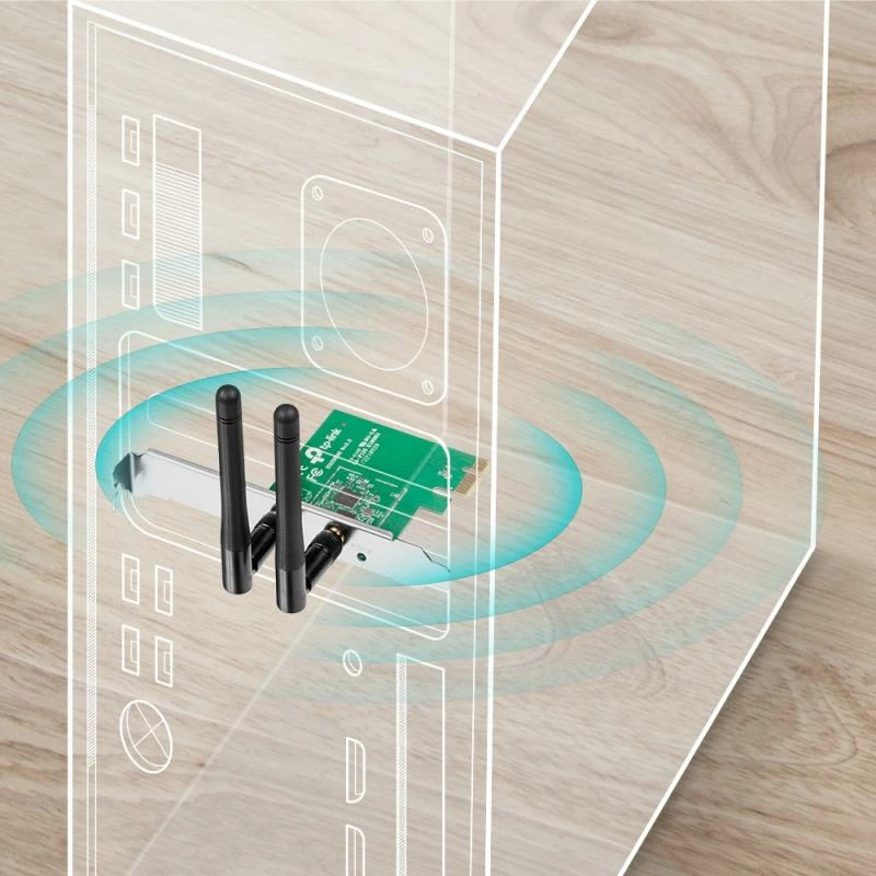 Kartë rrjeti Wi‑Fi TP-Link TL-WN881ND PCI-Express 300 Mbps me dy antena