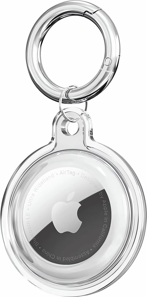 Mbështjellës Tech-Protect Icon 4-pack për Apple AirTag, Transparent