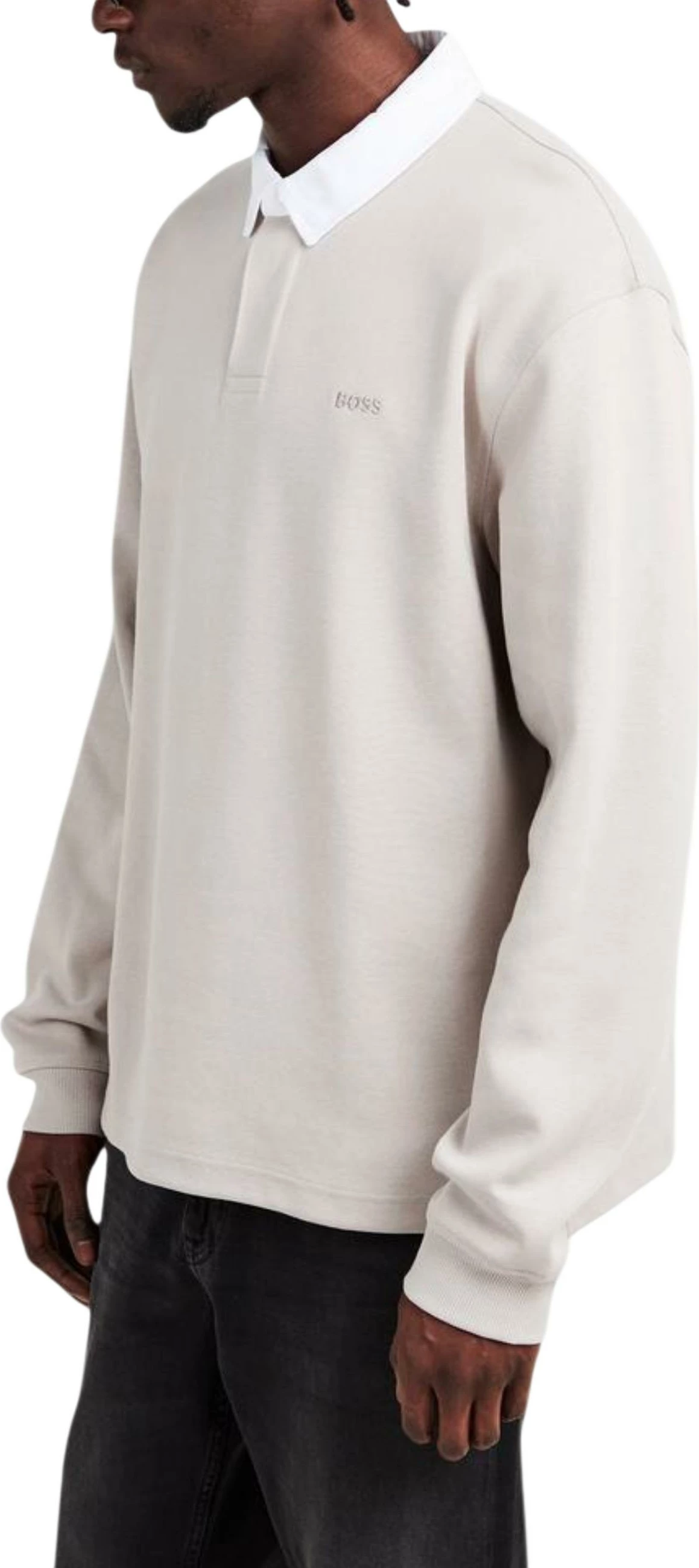 Maicë polo për meshkuj BOSS Pe_Exis 10277163 50554315, e hirtë [Madhësia: XL]