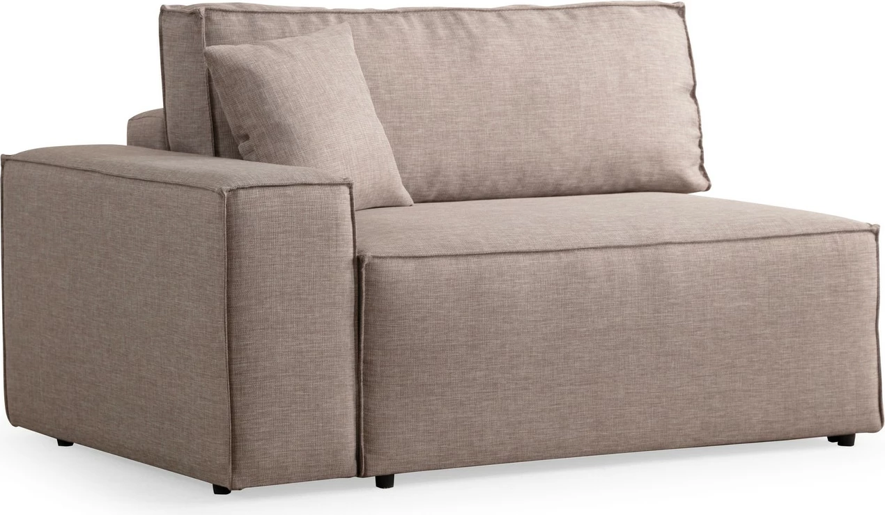 Kënd-sofë krevati Atelier del Sofa, kënd i djathtë, kafe