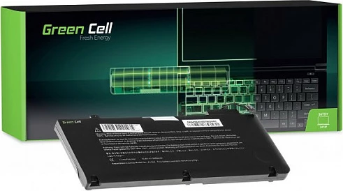 Bateri laptop Green Cell për Apple MacBook Pro 13", 11.1V 4400mAh, e zezë