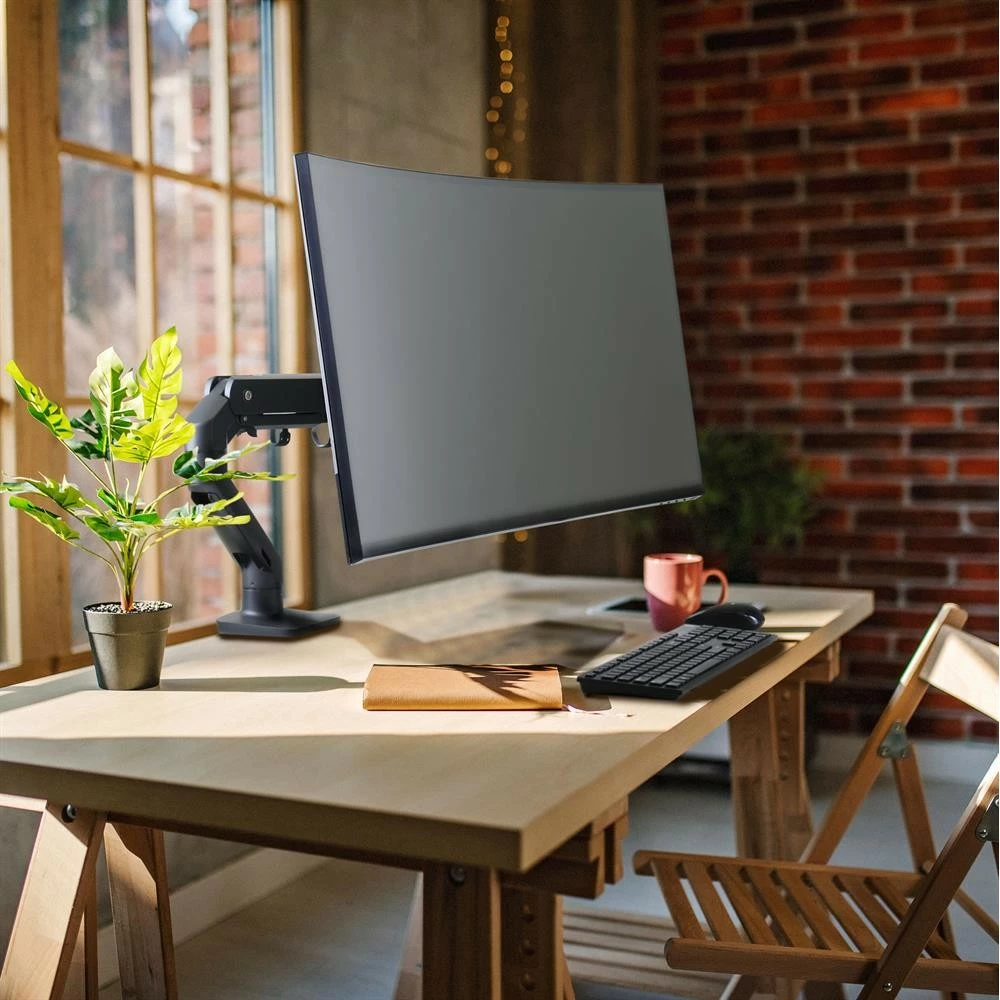 Krah monitori Ergotron HX Series 45-475-224, clamp, 49", e zezë