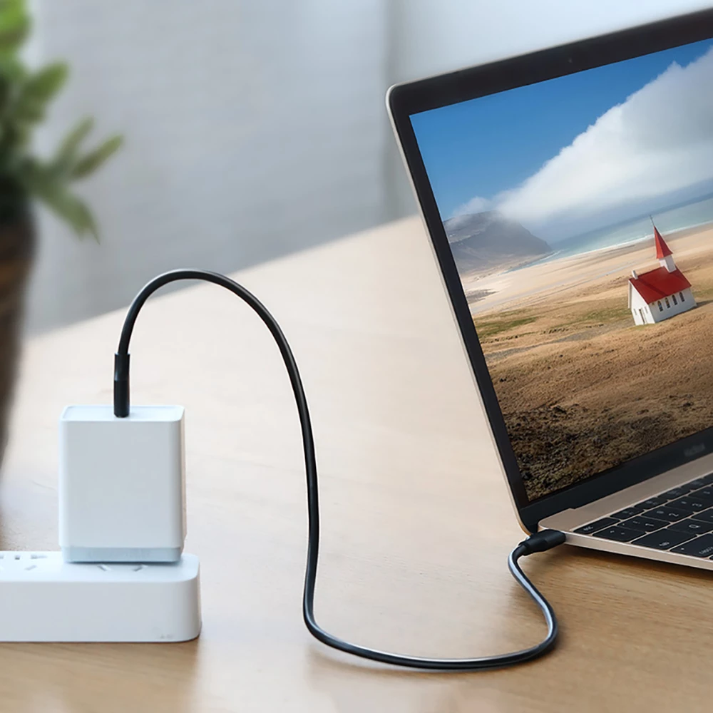 Kabllo USB-C në USB-C Ugreen US286, 1m, 3A, 480 Mbps, e zezë