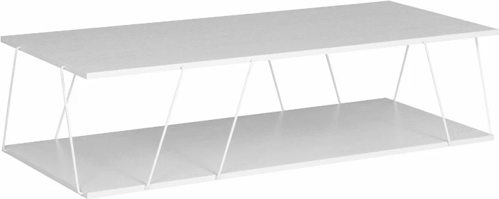 Tavolinë kafeje Tars e bardhë 120x50x30cm