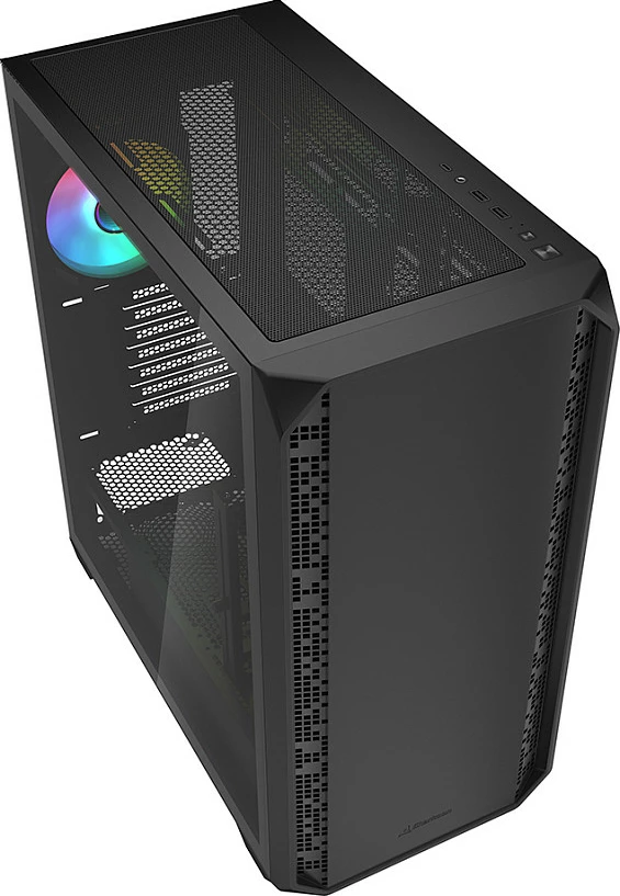 Kasë Sharkoon AK2 RGB, ATX, 1x xham, e zezë