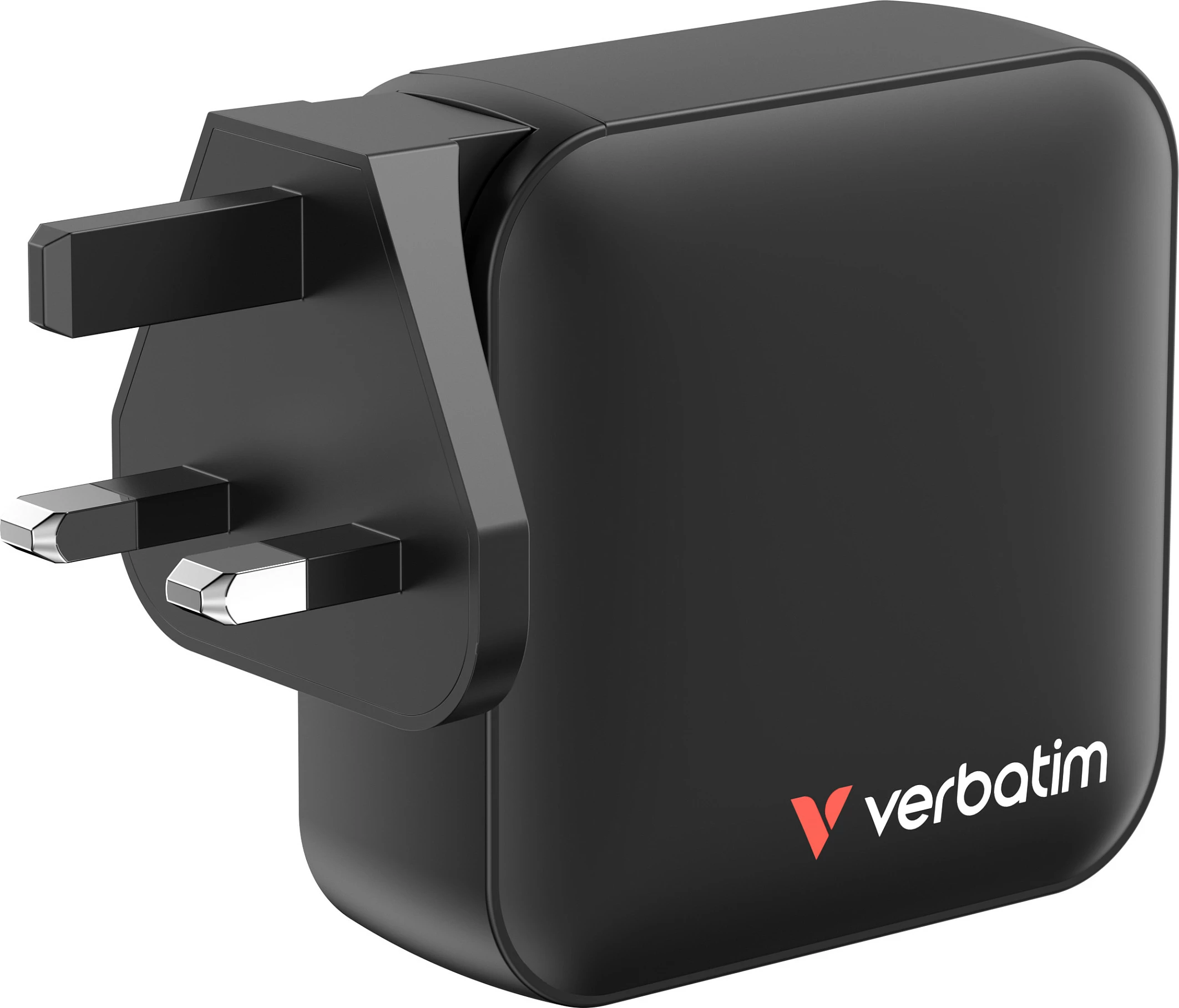 Karikues Verbatim Mini GaN 165W, 4 porta USB-C/USB-A, PD 3.1 140W, QC 3.0, me adaptor EU/UK, i zi