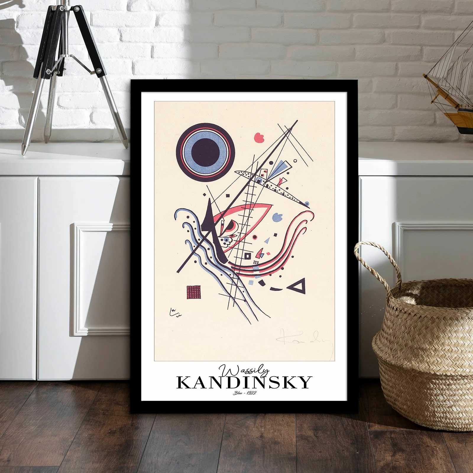 Pikturë dekorative me kornizë Wallity, 4262SYHKANDINSKY-009, shumëngjyrëshe, 42x62cm