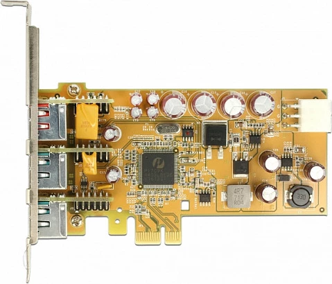 Kartë PCIe DeLOCK 89655, 3x PoweredUSB 2.0, 0.48 Gbit/s