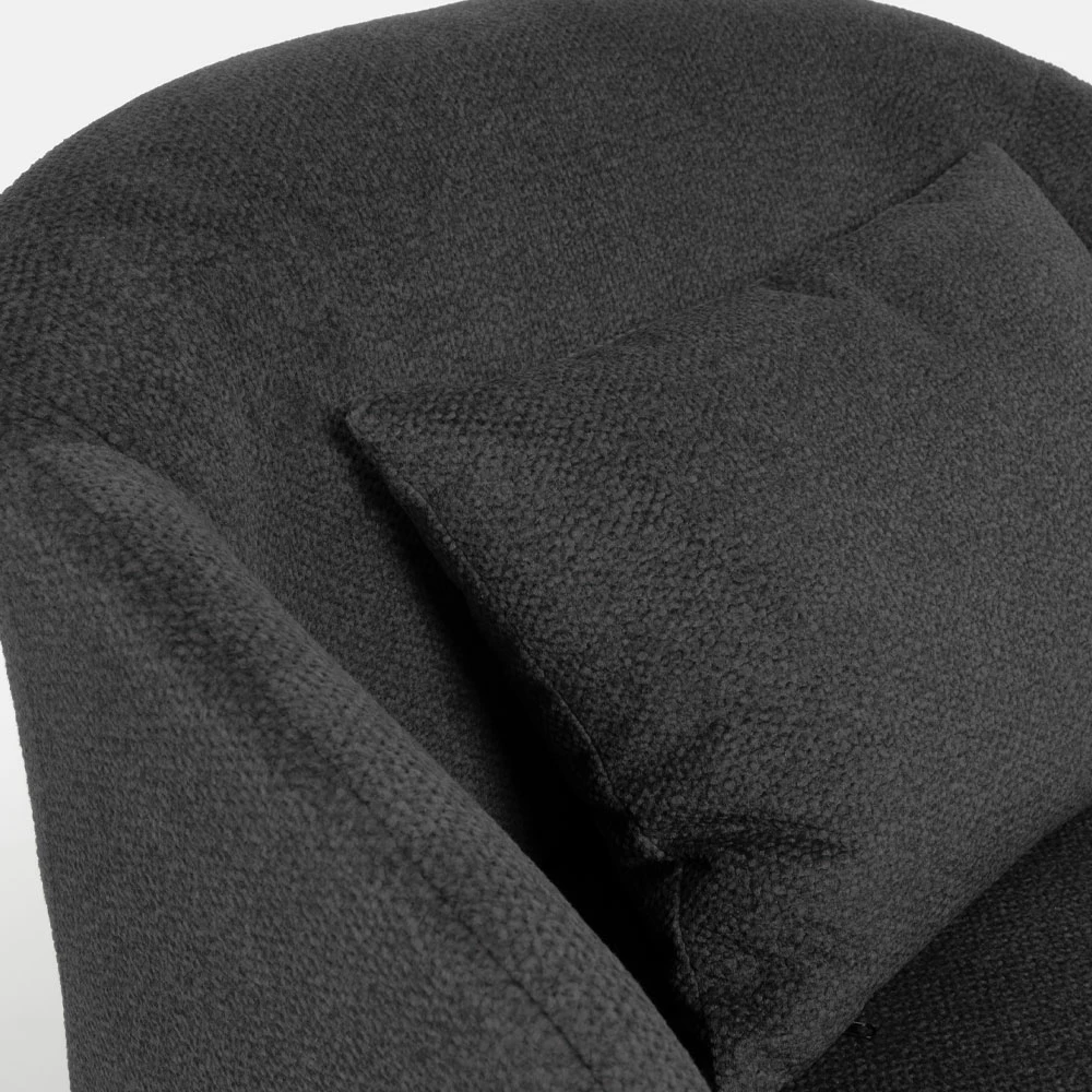 Karrige e ulët POSA, ngjyrë antracit, 76x77.5x73.5cm