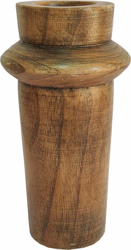 Vazo Cedar, dru, ngjyrë kafe, 16x16x30cm