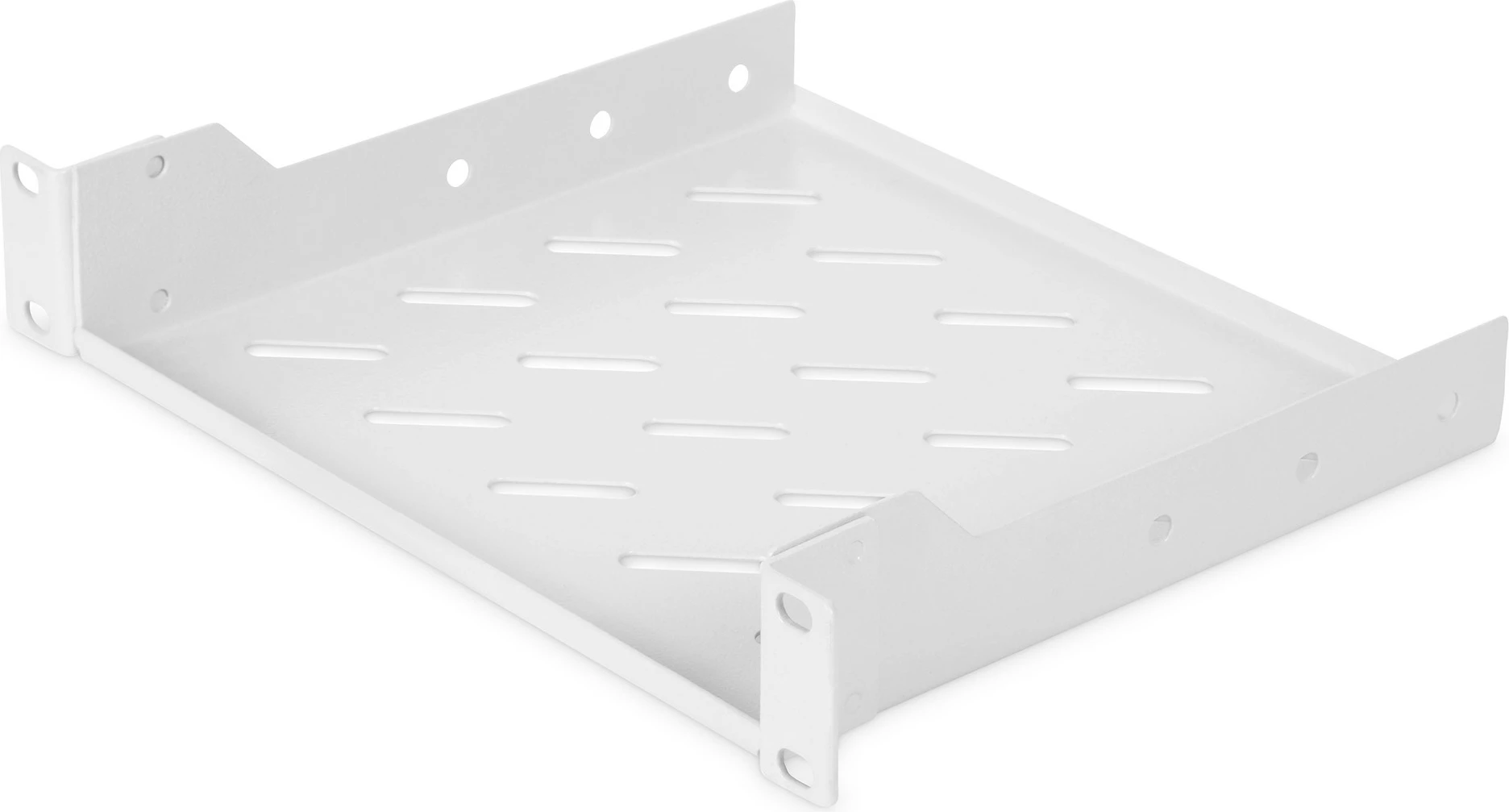 Raft rack Digitus 1U 10 inç, çelik, 25kg, gri