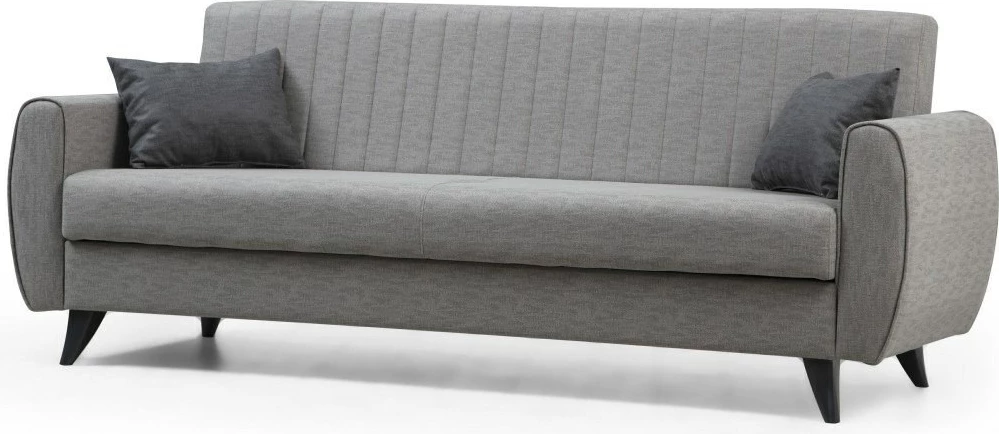 Divan 3-vendësh, shtrat, Atelier del Sofa, Alkon, ngjyrë gri e çelët
