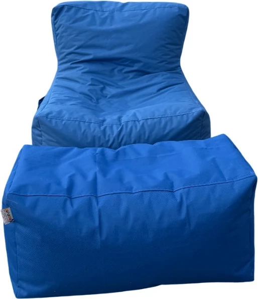 Set bean bag XXL Sedir, 2 pjesë, ngjyrë kaltër