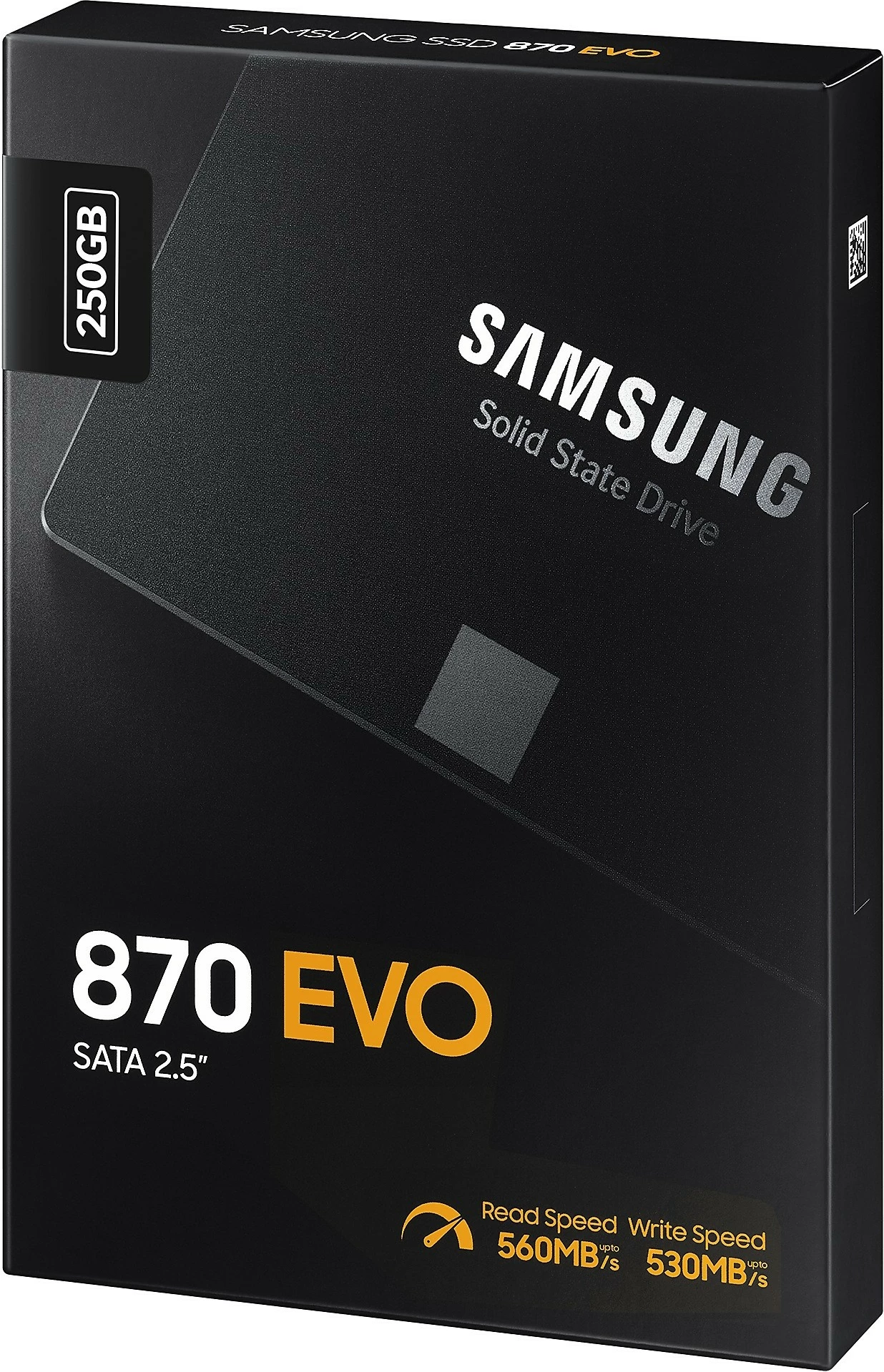 SSD Samsung 870 EVO, 250 GB, 2.5", 560 MB/s, 6 Gbit/s, e zezë