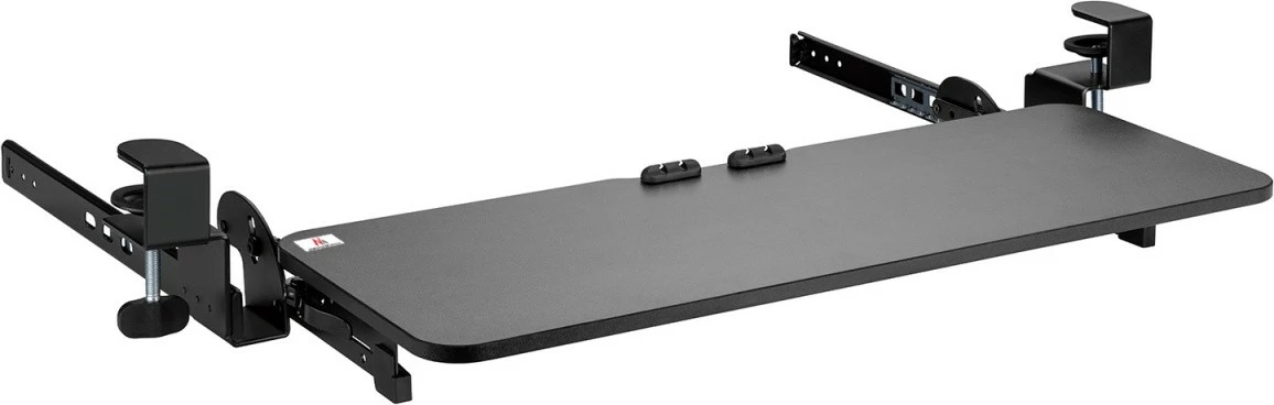 Mbajtëse tastiere nën tavolinë Maclean MC-462, e rregullueshme, e zezë