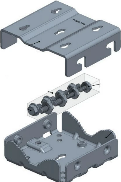 Mbajtës antene Cambium Networks C000000L136A, cnWave, Gri