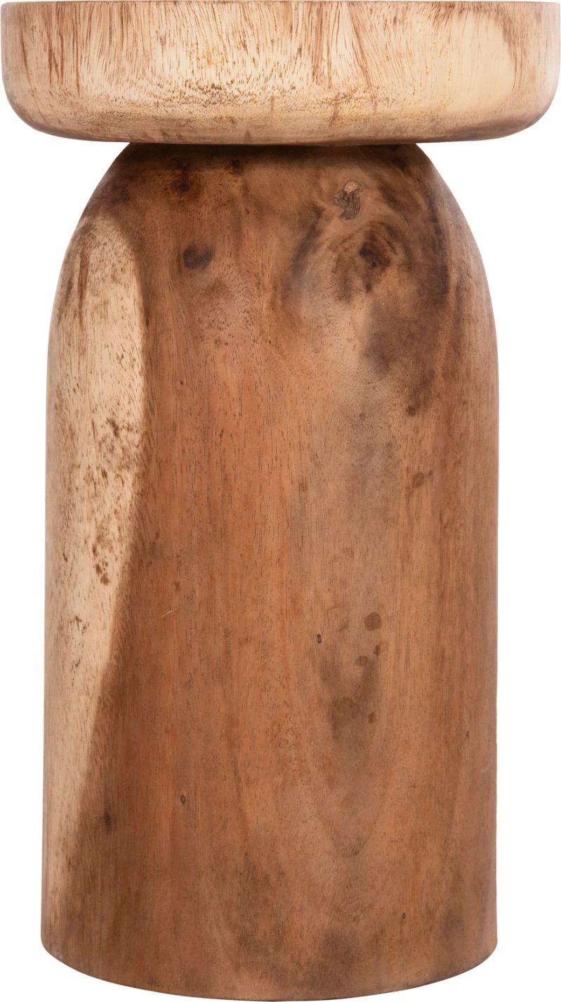 Tavolinë anësore LOKI, dru suar i fortë, ngjyrë natyrale, FH9899.11, 30x50cm