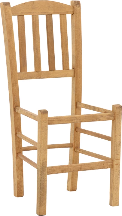 Karrige për kafene Damnir dru ahu, ngjyrë arre, 41x42x92cm