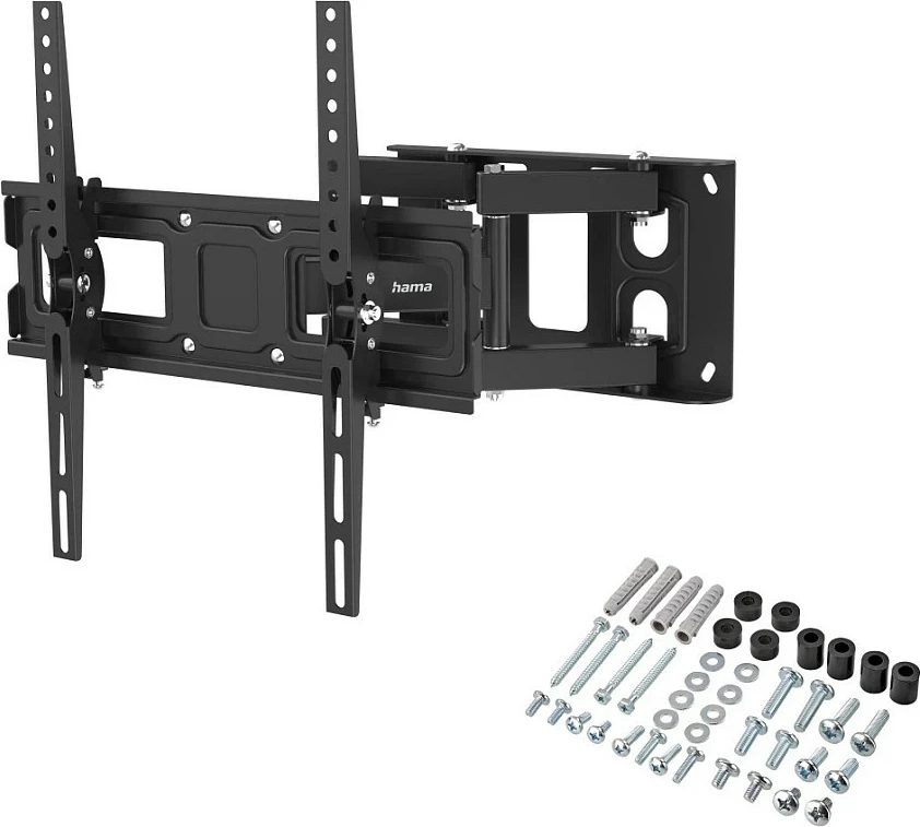 Mbajtëse muri për TV Hama 00220897, 32-75", VESA 100x100-400x400, deri 40kg, e zezë