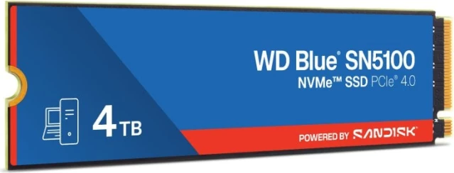 SSD NVMe SanDisk WD Blue SN5100 WDS400T5B0E 4TB M.2 2280 PCIe 4.0x4